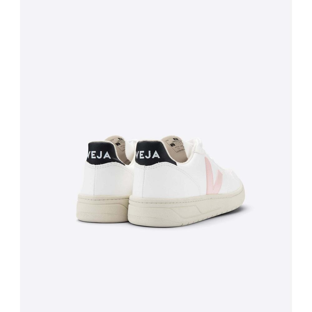 Veja V-10 CWL Women's Sneakers White/Pink | CA 658TCE